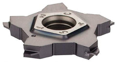 Iscar - 24N050J000PENTA J Grade IC908, 0.5mm Cutting Width Carbide Grooving Insert - 1mm Max Depth of Cut, Neutral, TiAlN Finish - Apex Tool & Supply