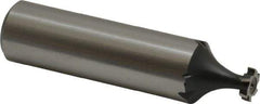 Interstate - 1/4" Diam x 1/16" Face Width, Cobalt, 6 Teeth, Shank Connection Woodruff Keyseat Cutter - Uncoated, 2-1/16" OAL x 1/2" Shank, Staggered Teeth, ANSI 202, Old Standard 201 - Apex Tool & Supply