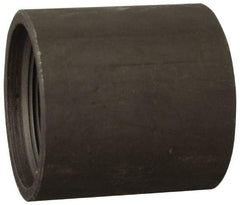 Made in USA - Size 3/8", Class 300, Steel Black Pipe Coupling - 300 psi, Threaded End Connection - Apex Tool & Supply