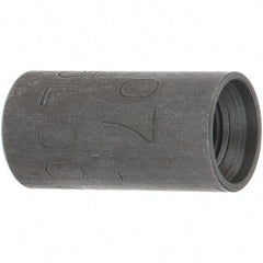Made in USA - Size 1/8", Class 300, Steel Black Pipe Coupling - 300 psi, Threaded End Connection - Apex Tool & Supply