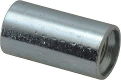 Made in USA - Class 300, 1/8" Galvanized Pipe Coupling - Threaded, Steel - Apex Tool & Supply