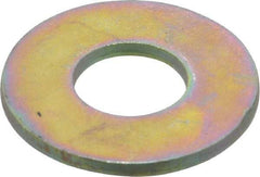 Made in USA - 9/16" Screw, Grade 8 Alloy Steel USS Flat Washer - 0.62" ID x 1.499" OD, 0.132" Thick, Zinc Yellow Dichromate Finish - Apex Tool & Supply
