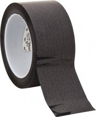 3M - 72 Yds. x 2", Black Polyester Film Tape - 850 Series, 1.9 mil Thick, 28 Lb./Inch Tensile Strength - Apex Tool & Supply