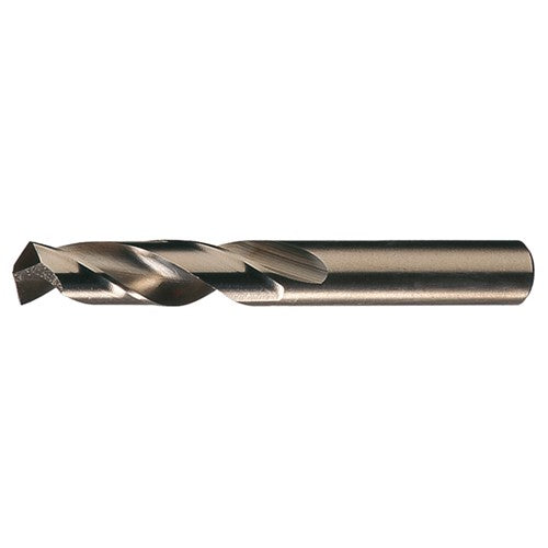 12.50mm RHS / RHC HSS-CO 8% (M42) 135 Degree Split Point Cobalt Heavy Duty Screw Machine Drill - Straw / Gold Oxide - Exact Industrial Supply