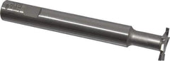 Interstate - 1" Cut Diam, 1/8" Cut Width, 11.1mm Neck Diam, 5/8" Shank Diam, 4-15/16" OAL, M42 Cobalt T-Slot Cutter - Uncoated, Staggered Teeth, 8 Teeth - Apex Tool & Supply