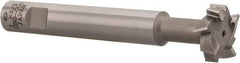 Interstate - 1" Cut Diam, 3/8" Cut Width, 5/8" Shank Diam, 4-15/16" OAL, M42 Cobalt T-Slot Cutter - Staggered Teeth, 8 Teeth - Apex Tool & Supply