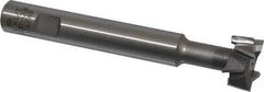 Interstate - 1" Cut Diam, 1/2" Cut Width, 5/8" Shank Diam, 4-15/16" OAL, M42 Cobalt T-Slot Cutter - Staggered Teeth, 8 Teeth - Apex Tool & Supply