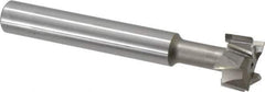 Interstate - 1" Cut Diam, 5/8" Cut Width, 5/8" Shank Diam, 4-15/16" OAL, M42 Cobalt T-Slot Cutter - Staggered Teeth, 8 Teeth - Apex Tool & Supply