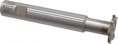 Interstate - 1-1/4" Cut Diam, 1/8" Cut Width, 15mm Neck Diam, 3/4" Shank Diam, 5-1/8" OAL, M42 Cobalt T-Slot Cutter - Staggered Teeth, 8 Teeth - Apex Tool & Supply