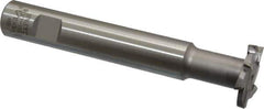 Interstate - 1-1/4" Cut Diam, 3/16" Cut Width, 15mm Neck Diam, 3/4" Shank Diam, 5-1/8" OAL, M42 Cobalt T-Slot Cutter - Staggered Teeth, 8 Teeth - Apex Tool & Supply