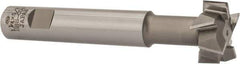 Interstate - 1-1/4" Cut Diam, 5/8" Cut Width, 3/4" Shank Diam, 5-1/8" OAL, M42 Cobalt T-Slot Cutter - Staggered Teeth, 8 Teeth - Apex Tool & Supply