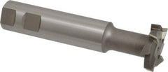 Interstate - 1-1/2" Cut Diam, 3/8" Cut Width, 1" Shank Diam, 5-5/16" OAL, M42 Cobalt T-Slot Cutter - Staggered Teeth, 8 Teeth - Apex Tool & Supply