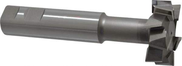 Interstate - 2" Cut Diam, 3/4" Cut Width, 20mm Neck Diam, 1" Shank Diam, 5-11/16" OAL, M42 Cobalt T-Slot Cutter - Staggered Teeth, 10 Teeth - Apex Tool & Supply