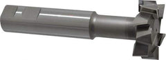 Interstate - 2" Cut Diam, 3/4" Cut Width, 20mm Neck Diam, 1" Shank Diam, 5-11/16" OAL, M42 Cobalt T-Slot Cutter - Staggered Teeth, 10 Teeth - Apex Tool & Supply