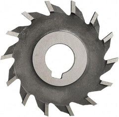 Made in USA - 6" Diam x 1/2" Width of Cut, 28 Teeth, Cobalt Side Milling Cutter - Straight Teeth, Uncoated - Apex Tool & Supply