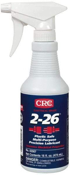 CRC - 16 oz Trigger Spray Bottle Nondrying Film Penetrant/Lubricant - Amber, 250°F Max, Food Grade - Apex Tool & Supply