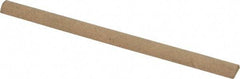 Norton - 4" Long x 1/4" Diam Aluminum Oxide Sharpening Stone - Half Round, Medium Grade - Apex Tool & Supply