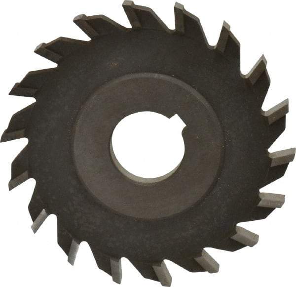 Value Collection - 16 Teeth, 4" Diam x 5/16" Width of Cut, High Speed Steel Side Milling Cutter - Straight Teeth, Uncoated - Apex Tool & Supply