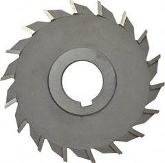Value Collection - 16 Teeth, 4" Diam x 11/32" Width of Cut, High Speed Steel Side Milling Cutter - Straight Teeth, Uncoated - Apex Tool & Supply