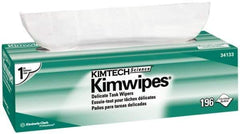 Kimtech - Dry Clean Room/Lab/Critical Task Wipes - Pop-Up, 11-3/4" x 11-3/4" Sheet Size, White - Apex Tool & Supply