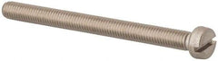 Value Collection - M5x0.80 Metric Coarse, 60mm Length Under Head Slotted Drive Machine Screw - Fillister Head, Grade 316 & A4 Stainless Steel, Uncoated, Without Washer - Apex Tool & Supply