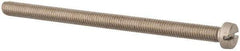 Value Collection - M5x0.80 Metric Coarse, 80mm Length Under Head Slotted Drive Machine Screw - Fillister Head, Grade 316 & A4 Stainless Steel, Uncoated, Without Washer - Apex Tool & Supply