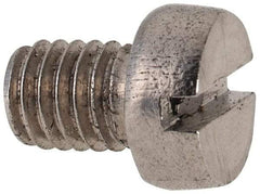 Value Collection - M6x1.00 Metric Coarse, 8mm Length Under Head Slotted Drive Machine Screw - Fillister Head, Grade 316 & A4 Stainless Steel, Uncoated, Without Washer - Apex Tool & Supply