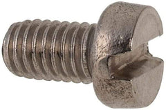 Value Collection - M6x1.00 Metric Coarse, 10mm Length Under Head Slotted Drive Machine Screw - Fillister Head, Grade 316 & A4 Stainless Steel, Uncoated, Without Washer - Apex Tool & Supply