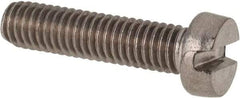 Value Collection - M6x1.00 Metric Coarse, 25mm Length Under Head Slotted Drive Machine Screw - Fillister Head, Grade 316 & A4 Stainless Steel, Uncoated, Without Washer - Apex Tool & Supply