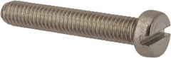 Value Collection - M6x1.00 Metric Coarse, 35mm Length Under Head Slotted Drive Machine Screw - Fillister Head, Grade 316 & A4 Stainless Steel, Uncoated, Without Washer - Apex Tool & Supply