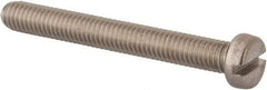 Value Collection - M6x1.00 Metric Coarse, 50mm Length Under Head Slotted Drive Machine Screw - Fillister Head, Grade 316 & A4 Stainless Steel, Uncoated, Without Washer - Apex Tool & Supply