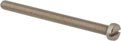 Value Collection - M6x1.00 Metric Coarse, 80mm Length Under Head Slotted Drive Machine Screw - Fillister Head, Grade 316 & A4 Stainless Steel, Uncoated, Without Washer - Apex Tool & Supply