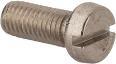 Value Collection - M8x1.25 Metric Coarse, 20mm Length Under Head Slotted Drive Machine Screw - Fillister Head, Grade 316 & A4 Stainless Steel, Uncoated, Without Washer - Apex Tool & Supply