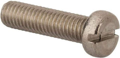 Value Collection - M8x1.25 Metric Coarse, 30mm Length Under Head Slotted Drive Machine Screw - Fillister Head, Grade 316 & A4 Stainless Steel, Uncoated, Without Washer - Apex Tool & Supply