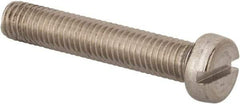 Value Collection - M8x1.25 Metric Coarse, 45mm Length Under Head Slotted Drive Machine Screw - Fillister Head, Grade 316 & A4 Stainless Steel, Uncoated, Without Washer - Apex Tool & Supply