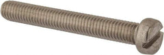Value Collection - M8x1.25 Metric Coarse, 60mm Length Under Head Slotted Drive Machine Screw - Fillister Head, Grade 316 & A4 Stainless Steel, Uncoated, Without Washer - Apex Tool & Supply