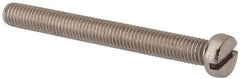 Value Collection - M8x1.25 Metric Coarse, 75mm Length Under Head Slotted Drive Machine Screw - Fillister Head, Grade 316 & A4 Stainless Steel, Uncoated, Without Washer - Apex Tool & Supply
