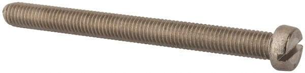 Value Collection - M8x1.25, 90mm Length Under Head Slotted Drive Machine Screw - Fillister Head, Grade 316 & A4 Stainless Steel, Uncoated, Without Washer - Apex Tool & Supply