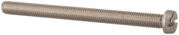 Value Collection - M8x1.25, 100mm Length Under Head Slotted Drive Machine Screw - Fillister Head, Grade 316 & A4 Stainless Steel, Uncoated, Without Washer - Apex Tool & Supply