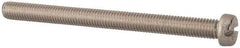 Value Collection - M8x1.25, 100mm Length Under Head Slotted Drive Machine Screw - Fillister Head, Grade 316 & A4 Stainless Steel, Uncoated, Without Washer - Apex Tool & Supply