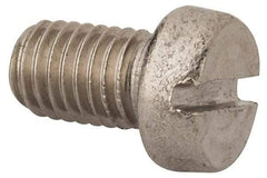 Value Collection - M10x1.50 Metric Coarse, 16mm Length Under Head Slotted Drive Machine Screw - Fillister Head, Grade 316 & A4 Stainless Steel, Uncoated, Without Washer - Apex Tool & Supply