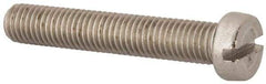 Value Collection - M10x1.50 Metric Coarse, 60mm Length Under Head Slotted Drive Machine Screw - Fillister Head, Grade 316 & A4 Stainless Steel, Uncoated, Without Washer - Apex Tool & Supply