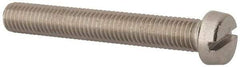 Value Collection - M10x1.50, 70mm Length Under Head Slotted Drive Machine Screw - Fillister Head, Grade 316 & A4 Stainless Steel, Uncoated, Without Washer - Apex Tool & Supply