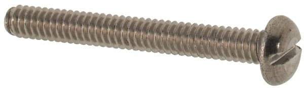 Value Collection - M2x0.40 Metric Coarse, 16mm Length Under Head Slotted Drive Machine Screw - Pan Head, Grade 316 & A4 Stainless Steel, Uncoated, Without Washer - Apex Tool & Supply