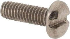 Value Collection - M4x0.70 Metric Coarse, 12mm Length Under Head Slotted Drive Machine Screw - Pan Head, Grade 316 & A4 Stainless Steel, Uncoated, Without Washer - Apex Tool & Supply