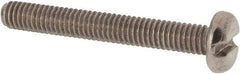 Value Collection - M4x0.70 Metric Coarse, 30mm Length Under Head Slotted Drive Machine Screw - Pan Head, Grade 316 & A4 Stainless Steel, Uncoated, Without Washer - Apex Tool & Supply