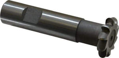 Whitney Tool Co. - 1/8" Radius, 1/4" Circle Diam, 1-1/4" Cutter Diam, Shank Connection, Convex Radius Cutter - 3/4" Shank Diam, 3-1/2" OAL, High Speed Steel, Uncoated, Profile Ground, 10 Teeth, Weldon Flat - Apex Tool & Supply