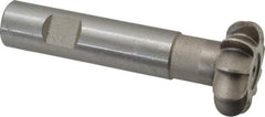 Whitney Tool Co. - 1/4" Radius, 1/2" Circle Diam, 1-1/2" Cutter Diam, Shank Connection, Convex Radius Cutter - 3/4" Shank Diam, 4" OAL, High Speed Steel, Uncoated, Profile Ground, 10 Teeth, Weldon Flat - Apex Tool & Supply