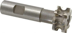 Whitney Tool Co. - 5/32" Radius, 5/16" Circle Diam, 1-5/16" Cutter Diam, 5/8" Cutting Width, Shank Connection, Concave Radius Cutter - 3/4" Shank Diam, 3-1/2" OAL, High Speed Steel, Uncoated, Profile Ground, 8 Teeth, Weldon Flat - Apex Tool & Supply