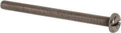 Value Collection - M5x0.80 Metric Coarse, 65mm Length Under Head Slotted Drive Machine Screw - Pan Head, Grade 316 & A4 Stainless Steel, Uncoated, Without Washer - Apex Tool & Supply